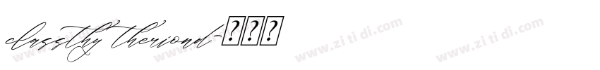 classthy theriond字体转换